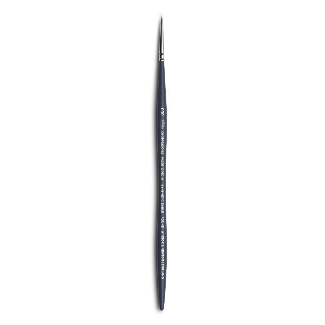 Winsor & Newton Professional apvalus sintetinis akvarelinis teptukas