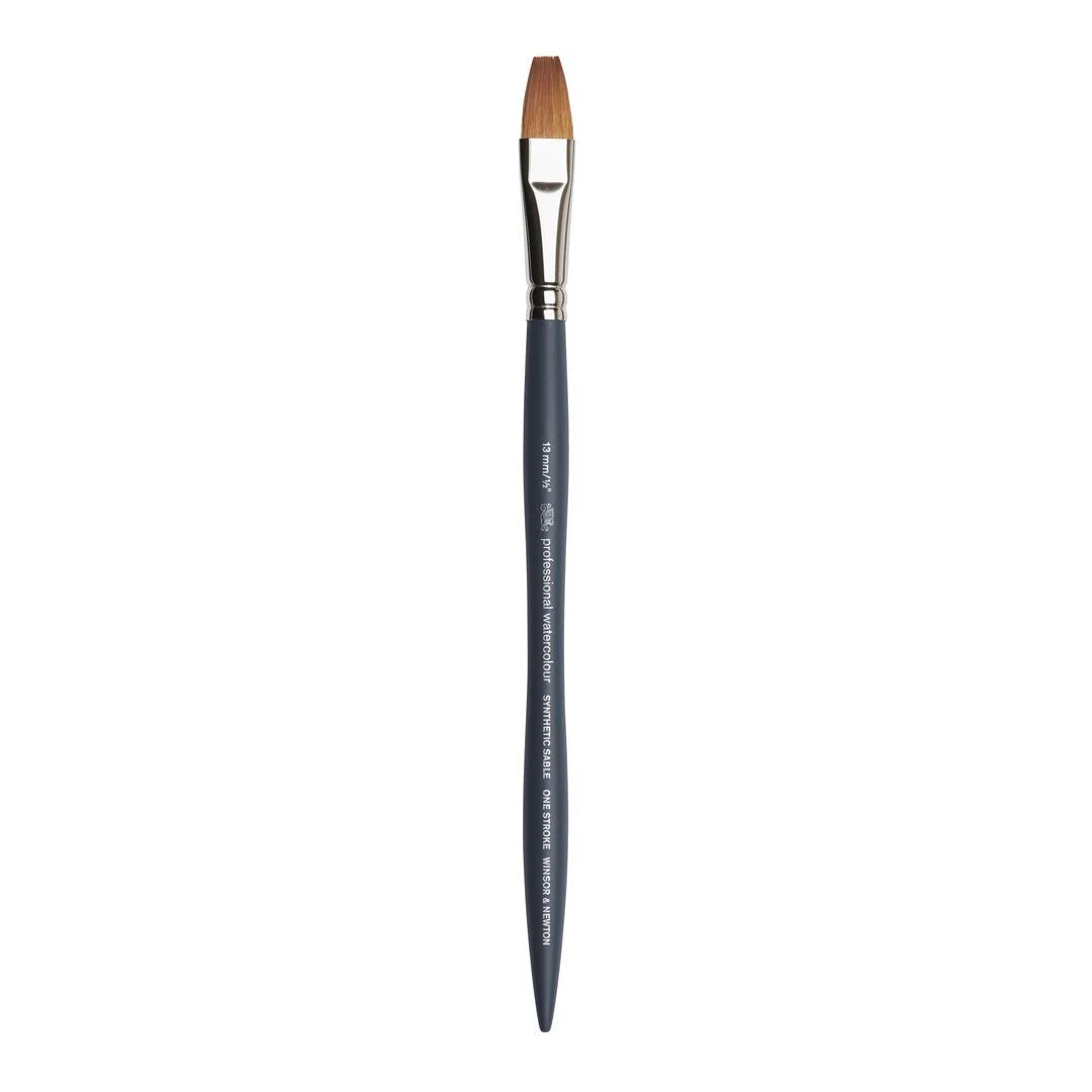 Winsor & Newton Professional sintetinis One Stroke plokščias teptukas