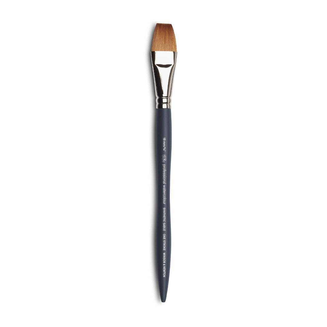 Winsor & Newton Professional sintetinis One Stroke plokščias teptukas
