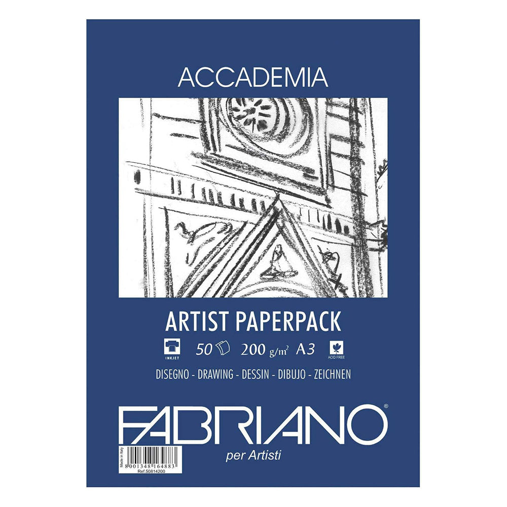 Fabriano Accademia Artist Paperpack piešimo bloknotas