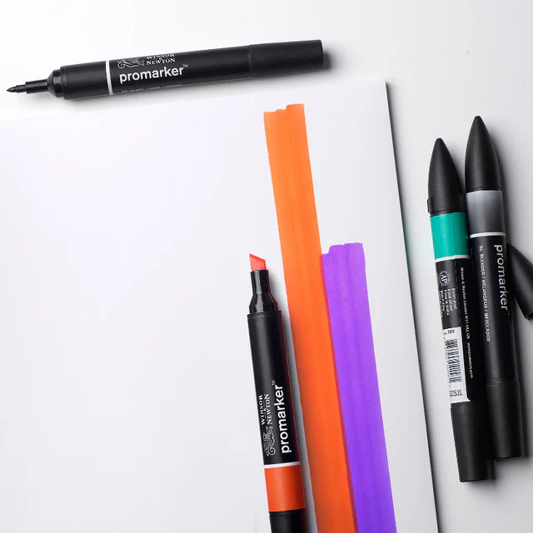 Winsor & Newton Bleedproof popieriaus bloknotas piešimui su markeriais, 75 gsm
