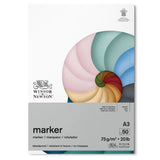 Winsor & Newton Bleedproof popieriaus bloknotas piešimui su markeriais, 75 gsm