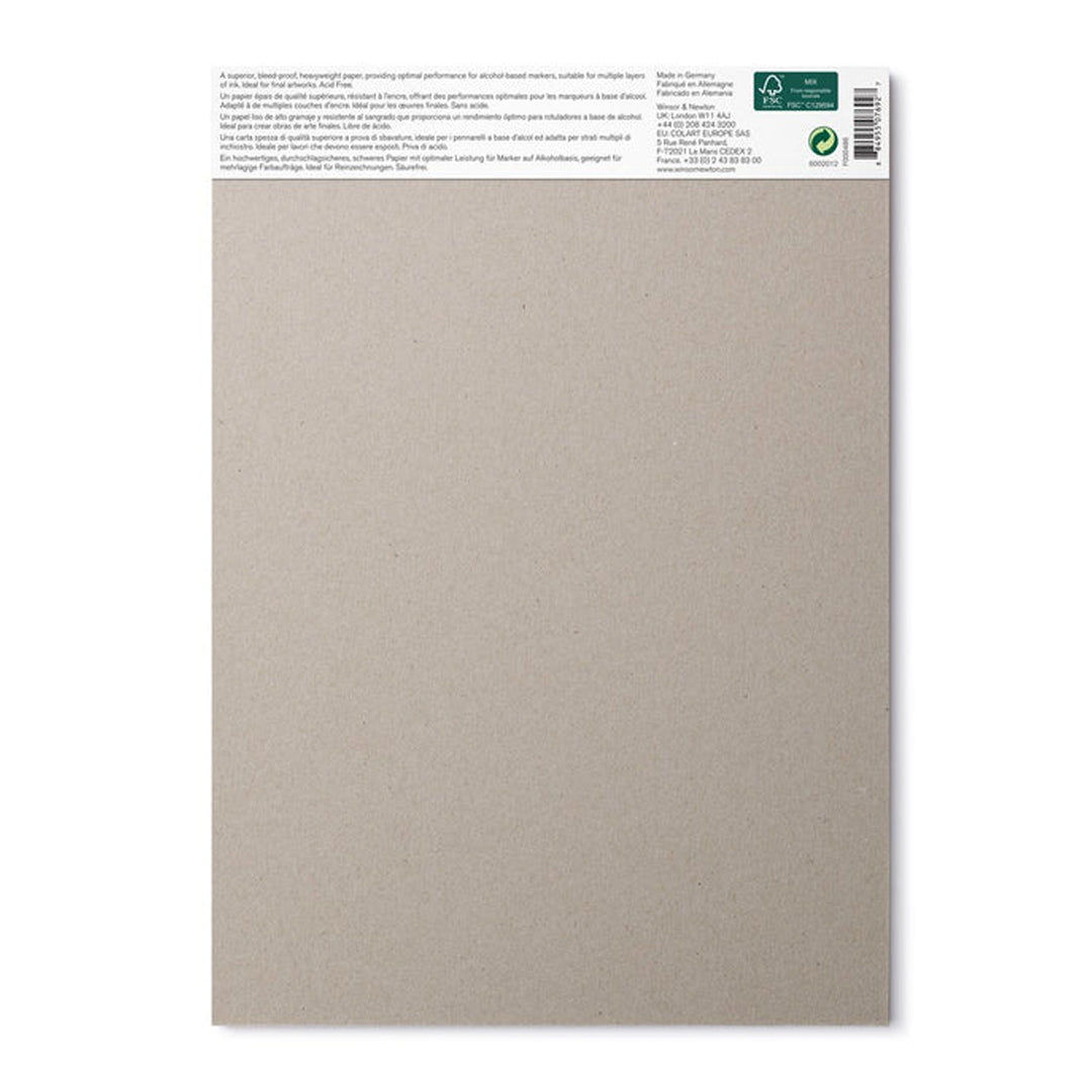 Winsor & Newton Heavyweight Bleedproof popieriaus bloknotas piešimui su markeriais, 160 gsm