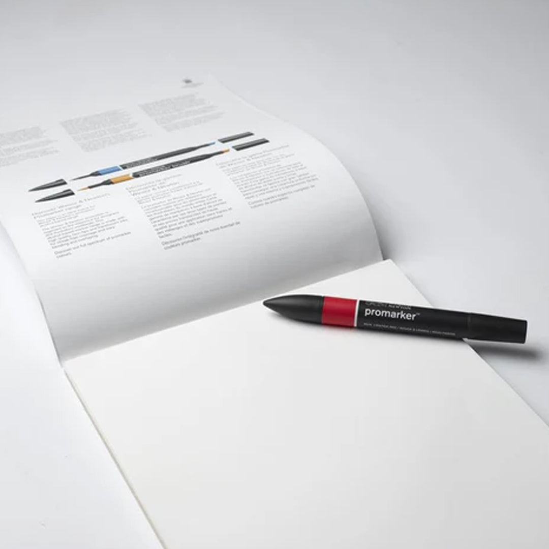 Winsor & Newton Heavyweight Bleedproof popieriaus bloknotas piešimui su markeriais, 160 gsm