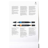 Winsor & Newton Heavyweight Bleedproof popieriaus bloknotas piešimui su markeriais, 160 gsm