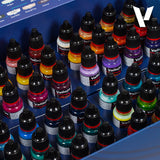 Vallejo Color BSL System dažų rinkinys, 48x18 ml + 3x teptukai + 1x miniatiūra
