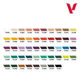 Vallejo Color BSL System dažų rinkinys, 48x18 ml + 3x teptukai + 1x miniatiūra