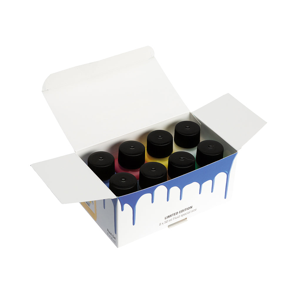 Schmincke PRIMAcryl Fluid Acryl Paint Set, 8x50 ml