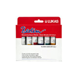 Lukas Berlin Water-Mixable Oil Paint Set, 6x20 ml