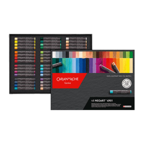 Caran d'Ache NEOART Wax and Oil Pastels Set of 48