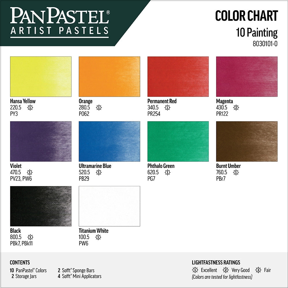 PanPastel Painting with Pastels Set, 10 pcs.
