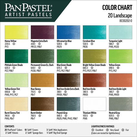 PanPastel Landscape Set, 20 pcs.