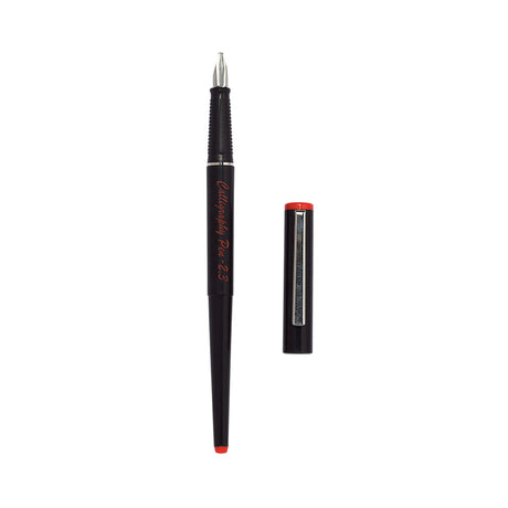 Brause Calligraphy Set of Fountain Pen, 6 Coloured Ink Cartridges and Instructions