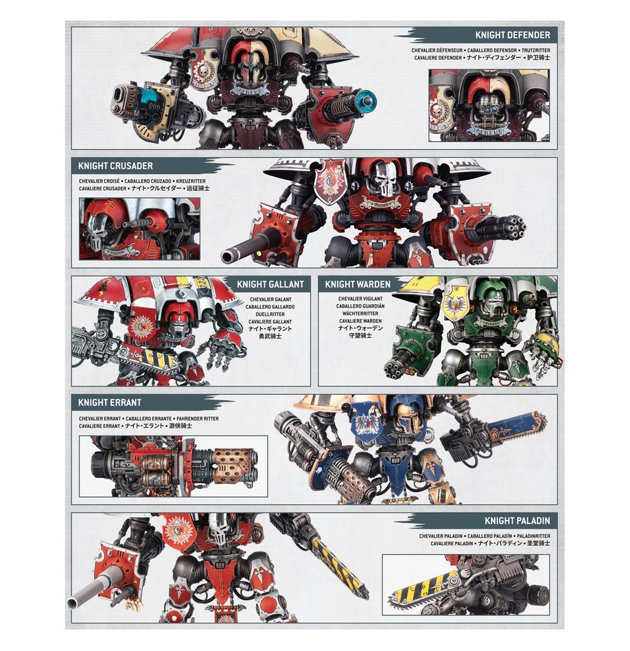 Warhammer 40,000 Imperial Knights: Knight Questoris Miniature Assembly Set