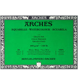 Arches akvarelinio popieriaus blokas, Cold Pressed, 300 gsm, 100 % medvilnė, 20 lapų