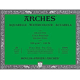 Arches akvarelinio popieriaus blokas, Cold Pressed, 300 gsm, 100 % medvilnė, 20 lapų