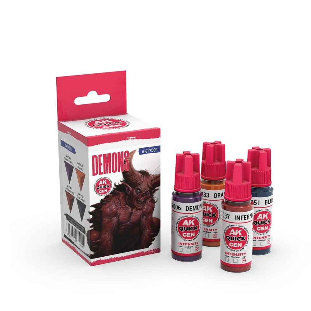 AK Interactive Demons Quick Gen Set, 4×18 ml