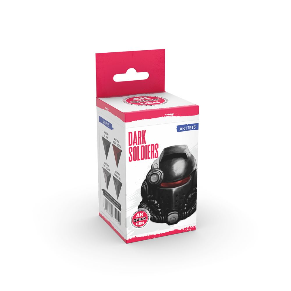 AK Interactive Dark Soldiers Quick Gen Set, 4×18 ml