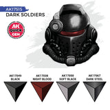 AK Interactive Dark Soldiers Quick Gen Set, 4×18 ml