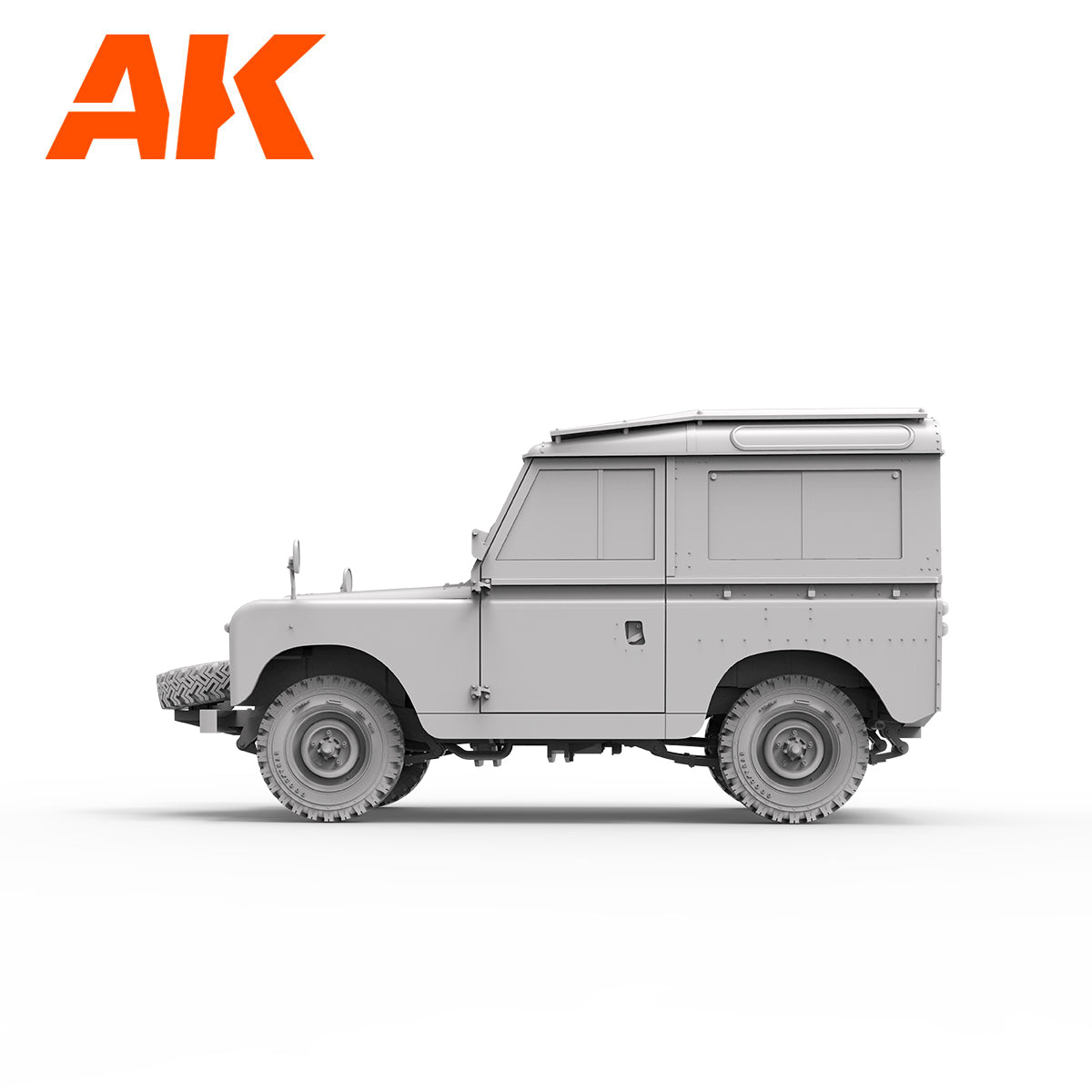 AK Interactive Land Rover 88 Series IIA universalo surenkamas modelis, 1:35