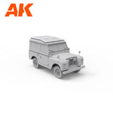 AK Interactive Land Rover 88 Series IIA universalo surenkamas modelis, 1:35