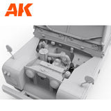 AK Interactive Land Rover 88 Series IIA universalo surenkamas modelis, 1:35