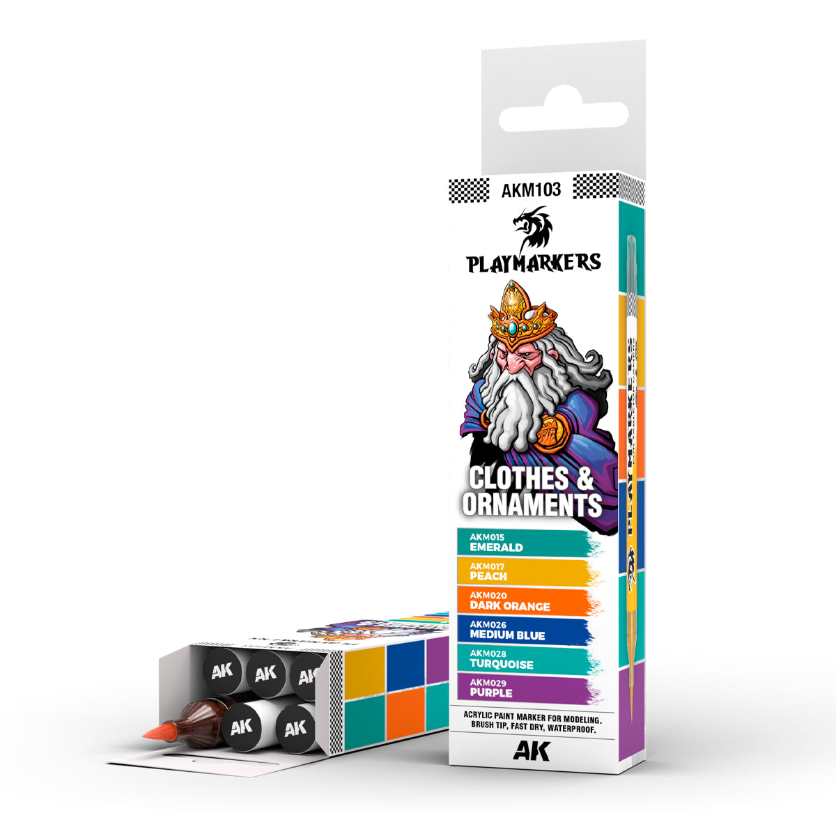 AK Interactive Playmarkers Clothes & Ornaments Set, 6 pcs.