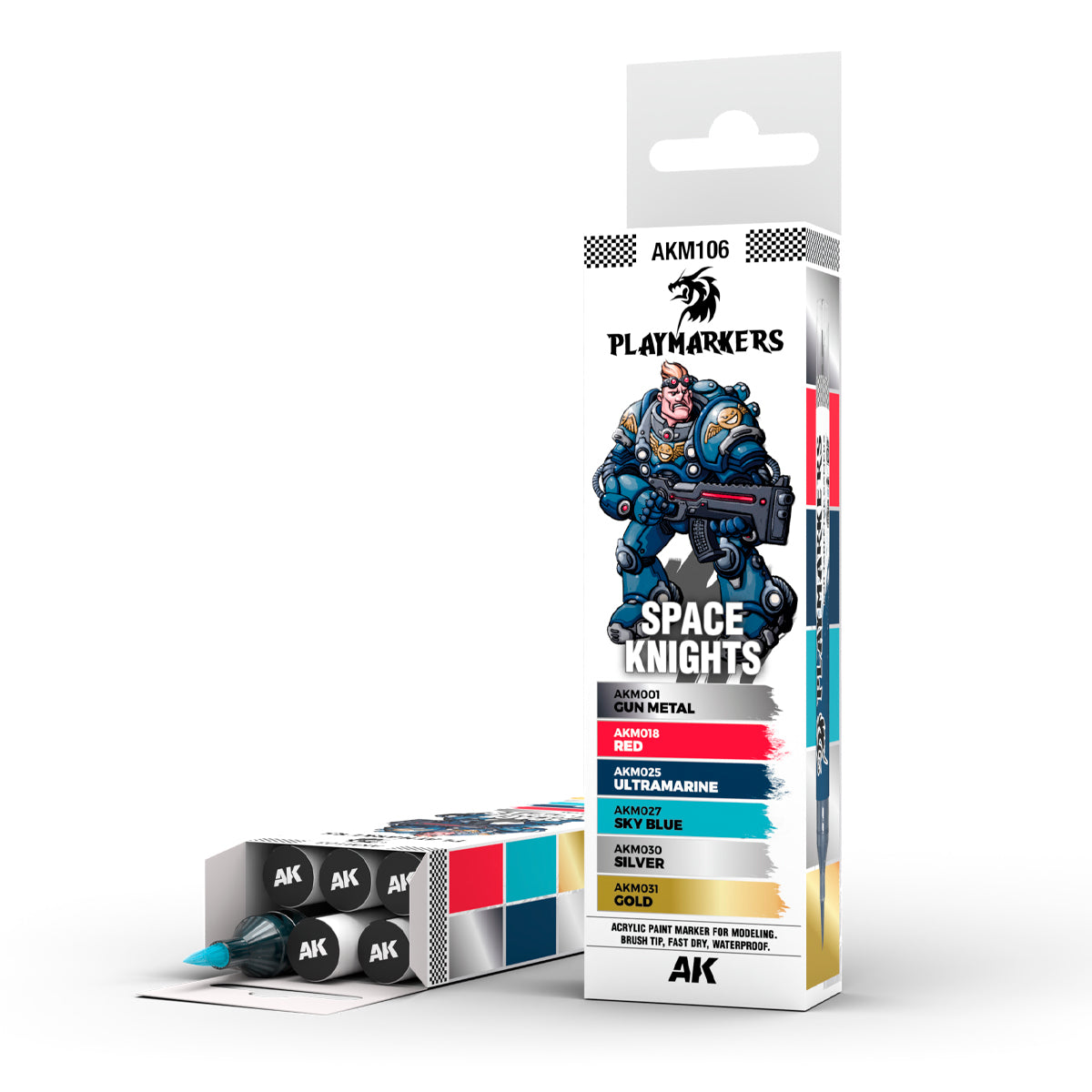 AK Interactive Playmarkers Space Knights Set, 6 pcs.