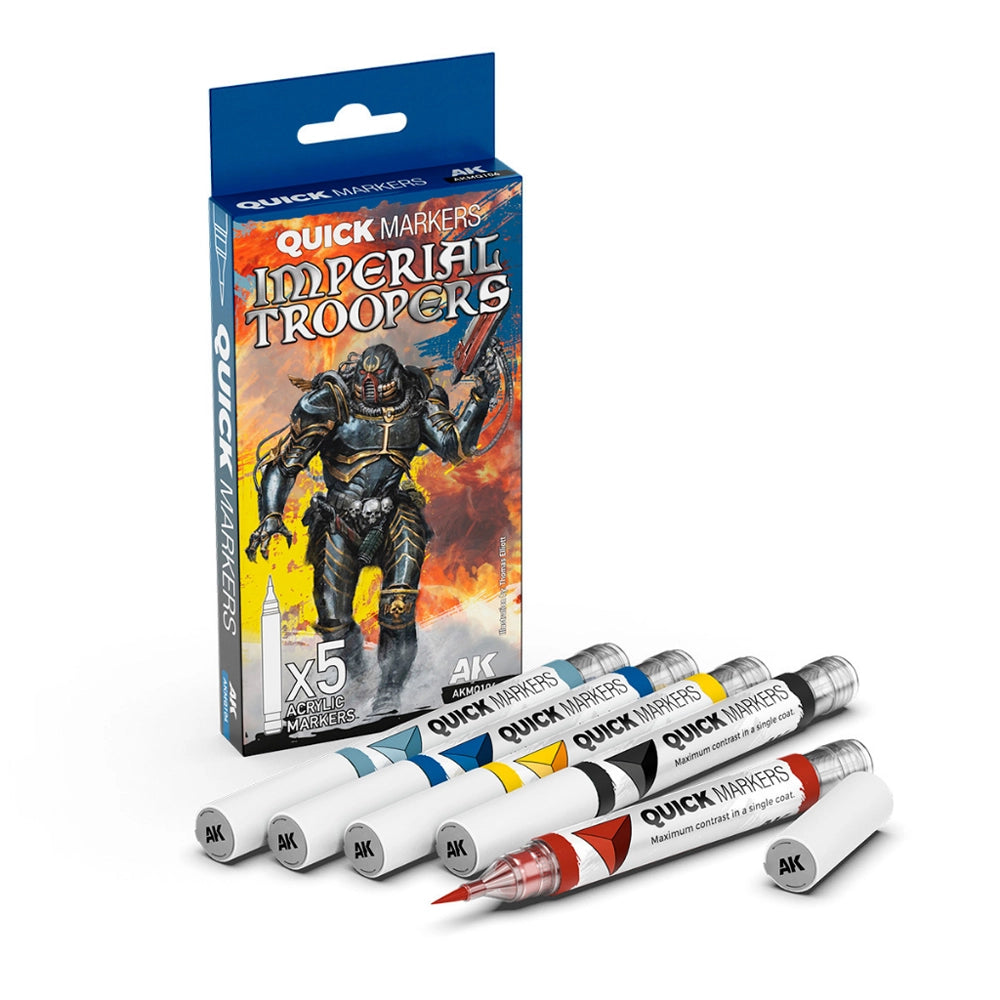 AK Interactive Quick Markers Imperial Troopers Set, 5 pcs.