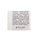 Handmade Khadi Paper Bound Sketchbook from India, 20 Pages, 210 gsm