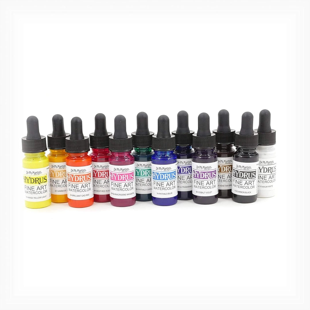 Dr. Ph. Martin’s Hydrus Watercolour Paint, 12x15 ml