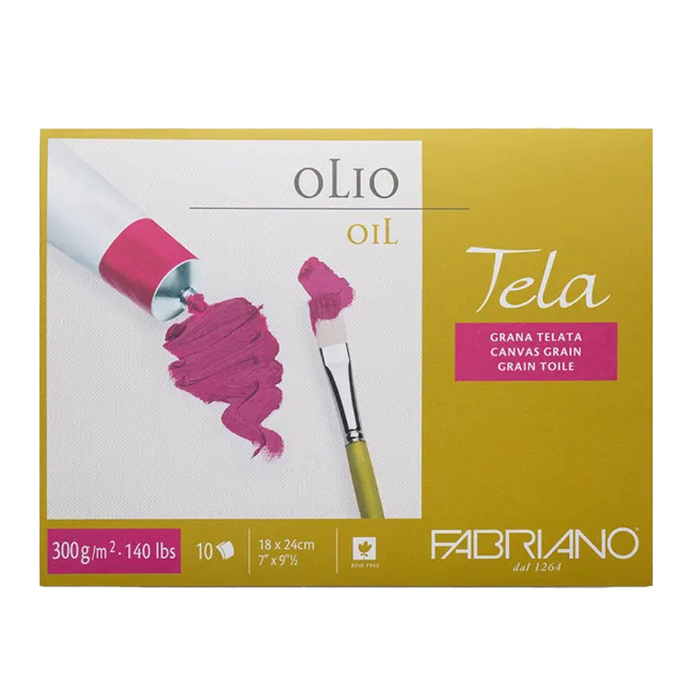 Fabriano Tela popierius aliejinei tapybai, 10 lapų, 300 gsm