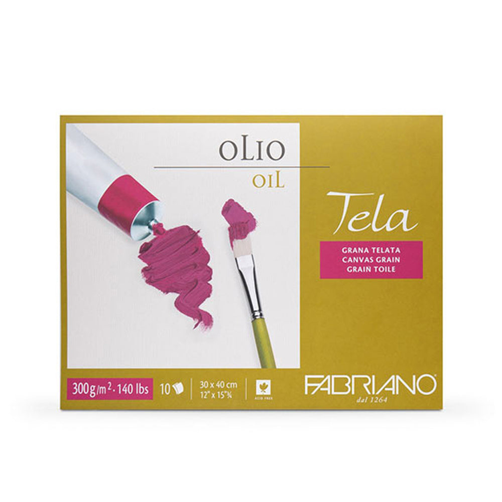 Fabriano Tela popierius aliejinei tapybai, 10 lapų, 300 gsm