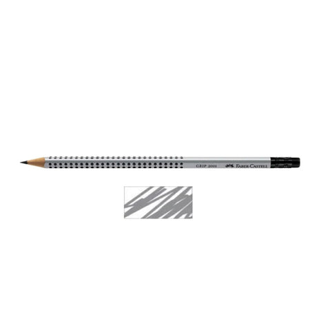 Faber-Castell Grip 2001 grafitinis pieštukas su trintuku