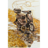 Faber-Castell Pitt Artist India Ink rašiklių piešimui rinkinys, 4 vnt., tamsios sepijos spalvos