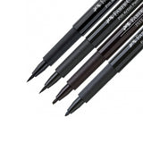 Faber-Castell Pitt Artist India Ink rašiklių rinkinys, 4 vnt., juodos spalvos, B, SB, SC, 1.5