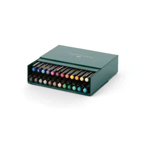 Faber-Castell Pitt Artist India Ink Brush Pen Set, 24 pcs., various colours