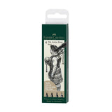 Faber-Castell Pitt Artist India Ink rašiklių rinkinys, 4 vnt., juodos spalvos, 1.5, C, B, FM