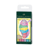 Faber-Castell Pitt Artist India Ink teptukinių rašiklių rinkinys, 6 vnt., įvairių pastelinių spalvų
