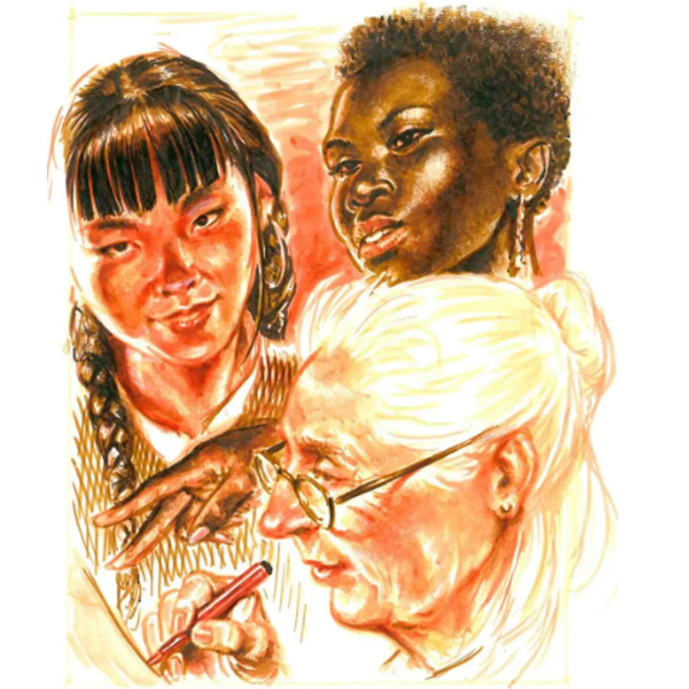 Faber-Castell Pitt Artist India Ink teptukinių rašiklių rinkinys, 6 vnt., Portrait