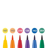 Faber-Castell Pitt Artist India Ink teptukinių rašiklių rinkinys, 6 vnt., Colour Wheel