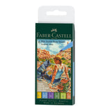 Faber-Castell Pitt Artist India Ink teptukinių rašiklių rinkinys, 6 vnt., Summer Vibes