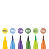 Faber-Castell Pitt Artist India Ink teptukinių rašiklių rinkinys, 6 vnt., Summer Vibes