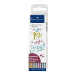 Faber-Castell Pitt Artist India Ink rašiklių rinkinys, 4 vnt., Metallic, 1.5