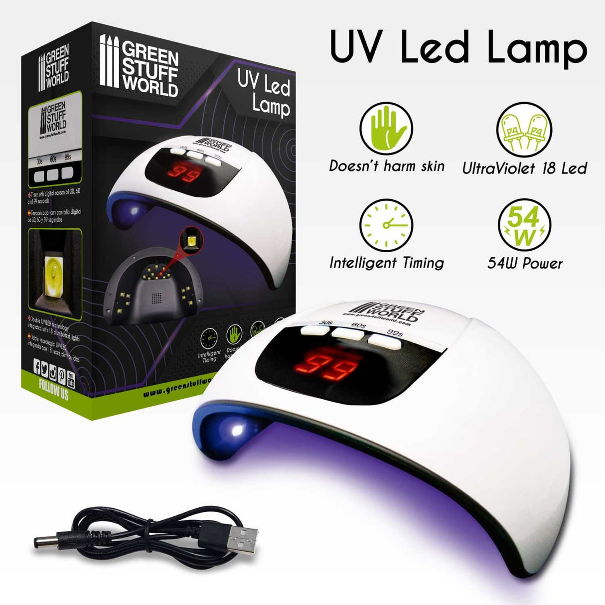 Green Stuff World Ultraviolet LED Lamp