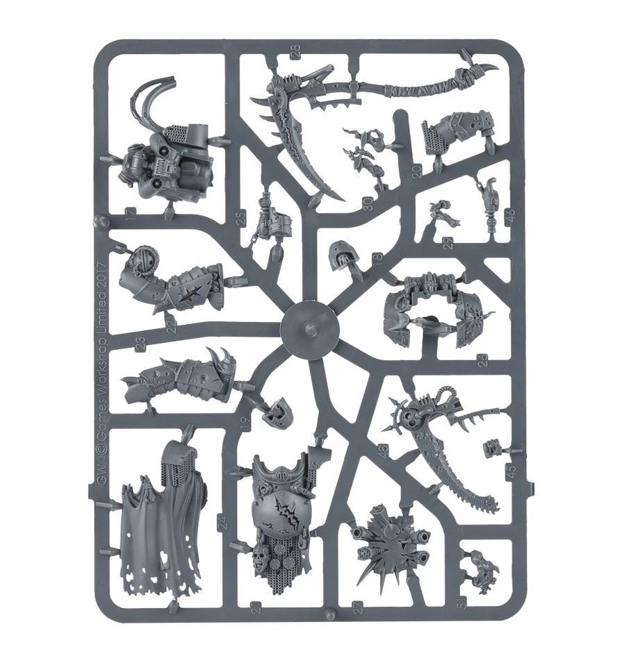 Warhammer 40,000 Death Guard: Deathshroud Bodyguard Miniatures Set