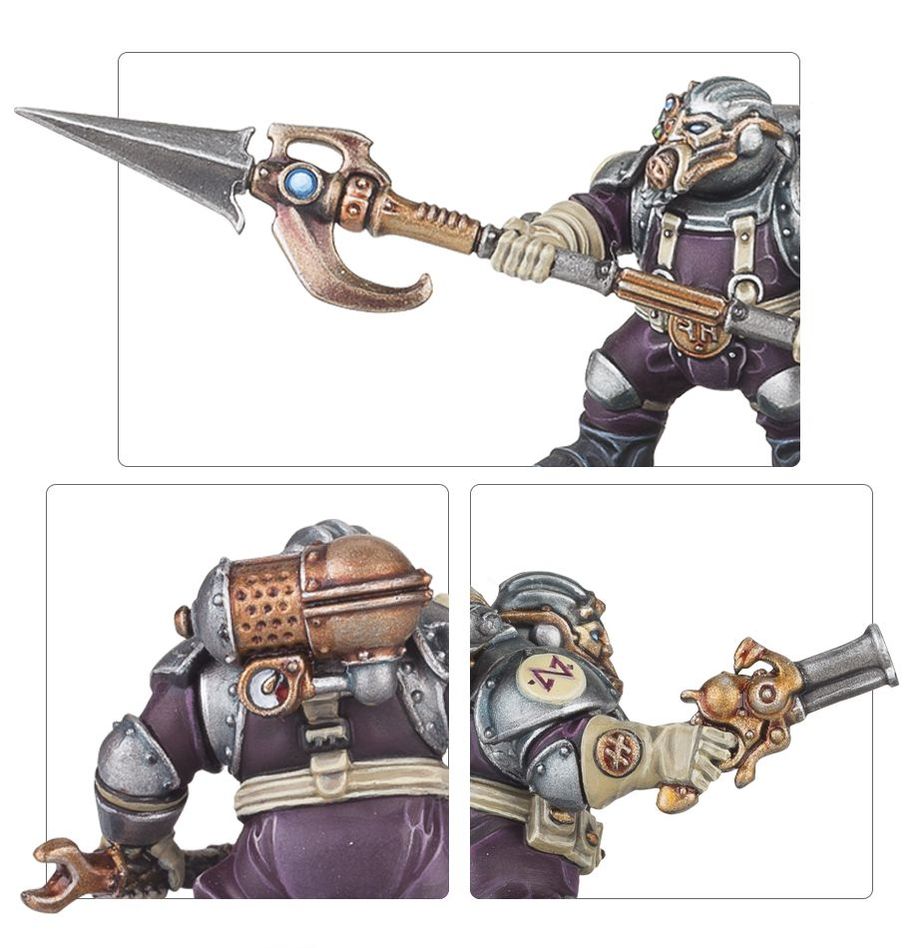 Warhammer Age of Sigmar Arkanaut Company miniatiūrų rinkinys