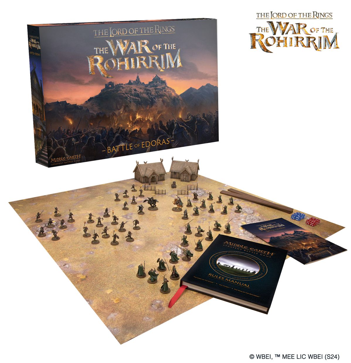 The Lord of the Rings – The War of the Rohirrim – Battle of Edoras kovinis miniatiūrų žaidimų rinkinys