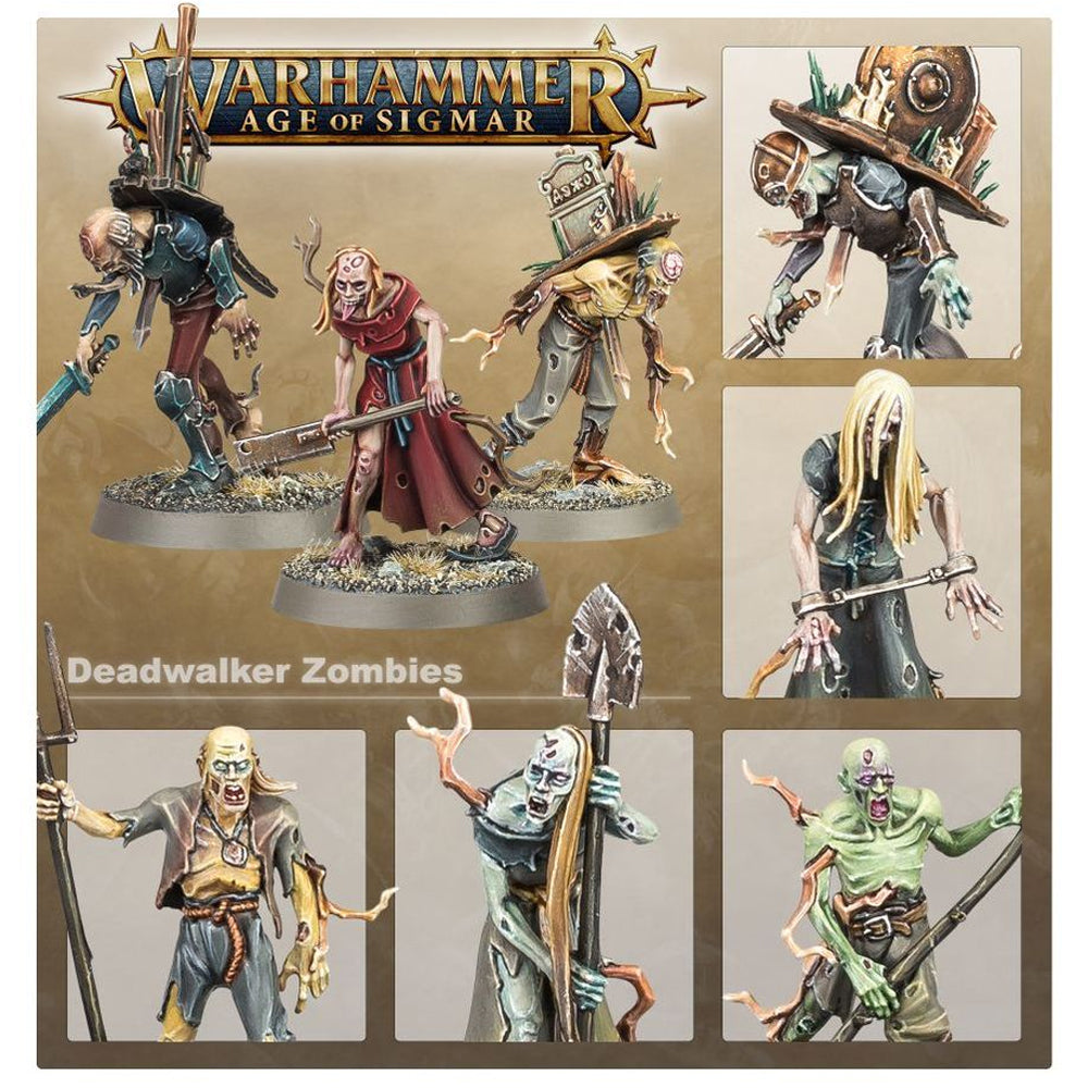Warhammer Age of Sigmar: Deadwalker Zombies miniatiūrų rinkinys