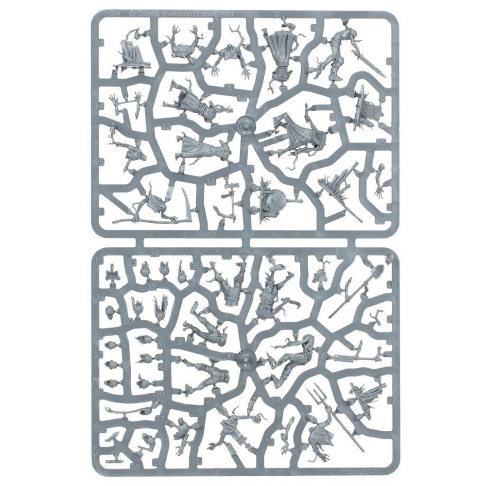 Warhammer Age of Sigmar: Deadwalker Zombies miniatiūrų rinkinys